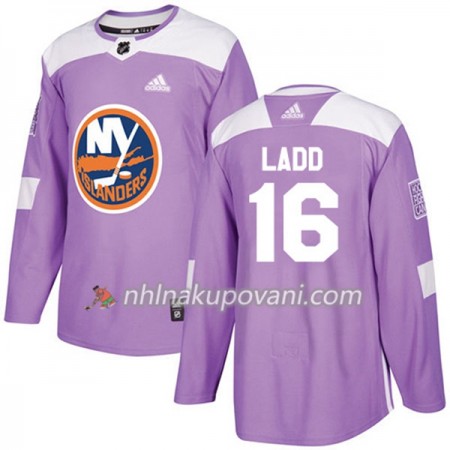 New York Islanders Dresy Andrew Ladd 16 Adidas 2017-2018 Nachová Fights Cancer Practice Authentic - Pánské New York Islanders Dresy Andrew Ladd 16 Adidas 2017-2018 Nachová Fights Cancer Practice Authentic - Pánské